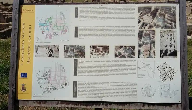 Resti complesso termale area archeologica di Valesio — Siti archeologici